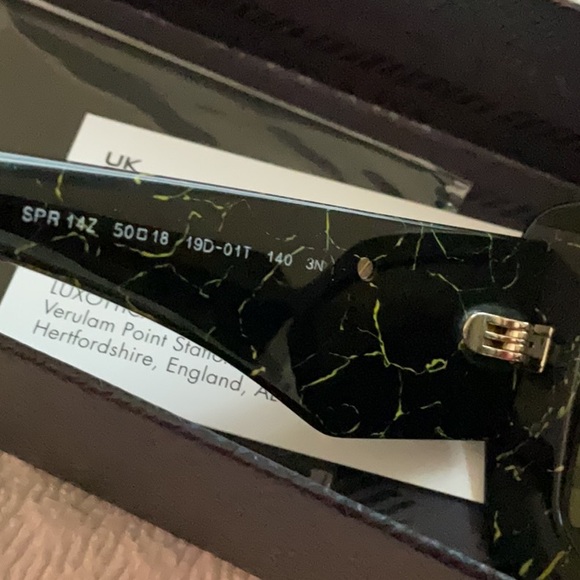 Prada Black and Green Sunglasses - Picture 8 of 10